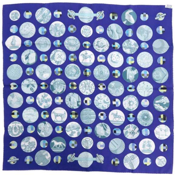 HERMES Black Silk Scarf - Picture 2 of 4